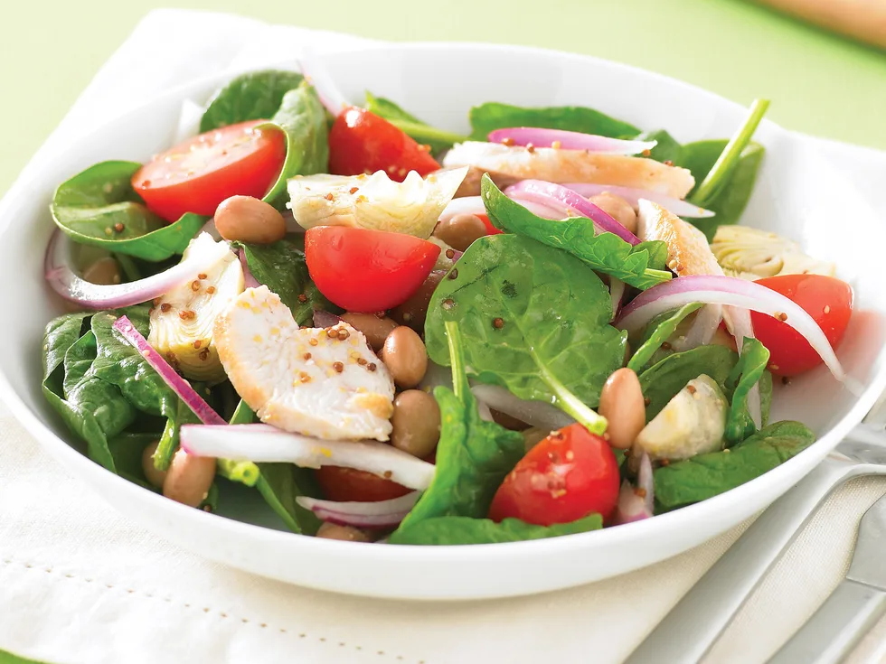 Mustard Chicken and Artichoke Salad