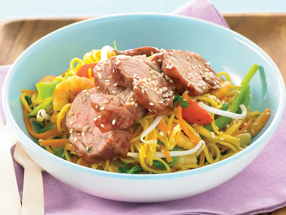 Char Sui Pork Chow Mien