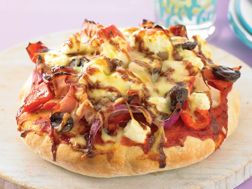 BBQ chicken pizza