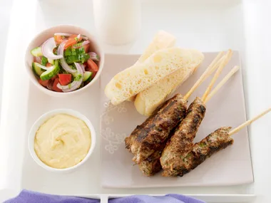 Lamb Kofta with Cucumber Salad