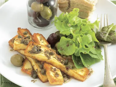 Grilled Haloumi with Oregano Dressing