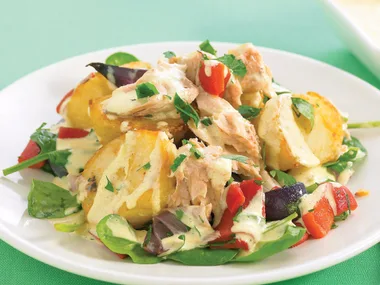Roast Potato Salad with Curry Mayo