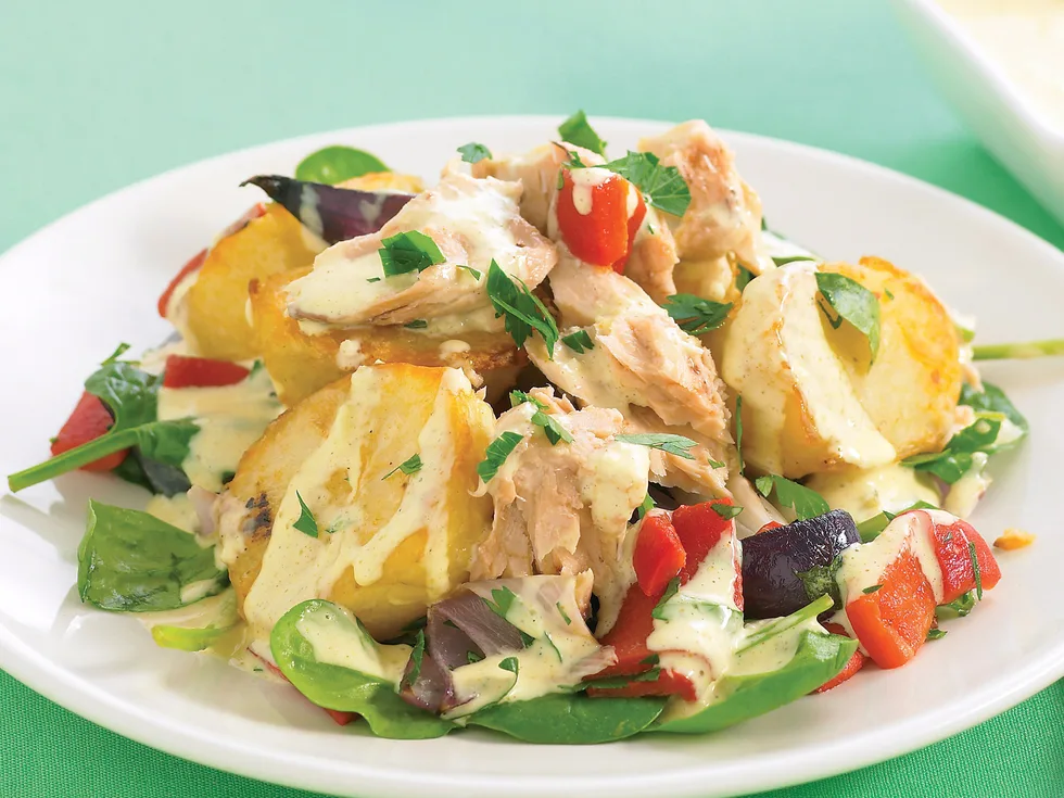 Roast Potato Salad with Curry Mayo