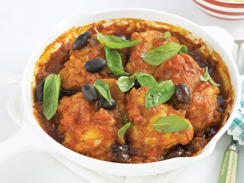 Chicken cacciatore with risoni recipe