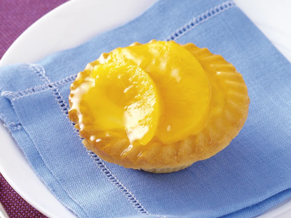 Peach Custard Tarts