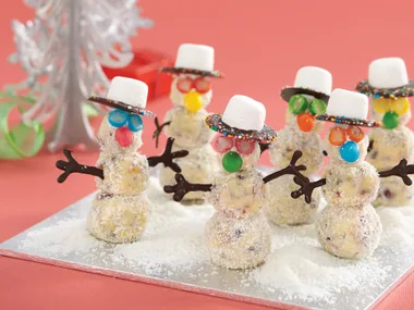 White Chocolate Truffle Snowmen
