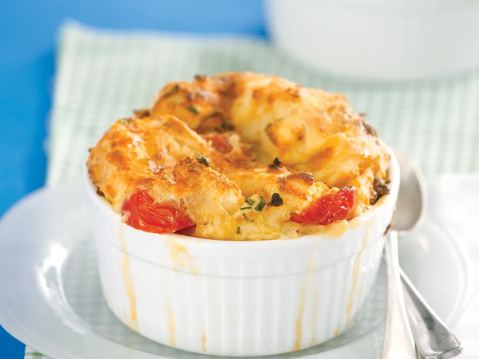 Cheese and Bread Puddings
