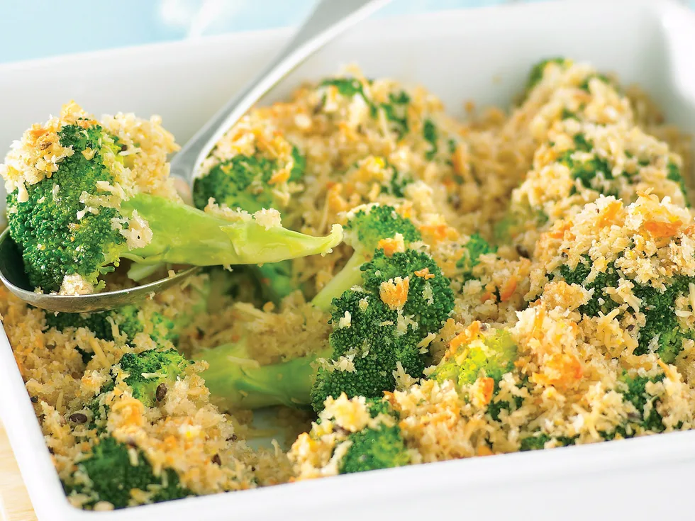Broccoli with Parmesan Crumbs
