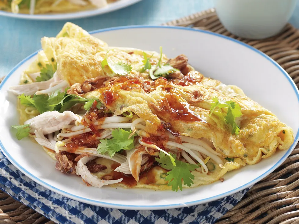Chicken Wok Omelets