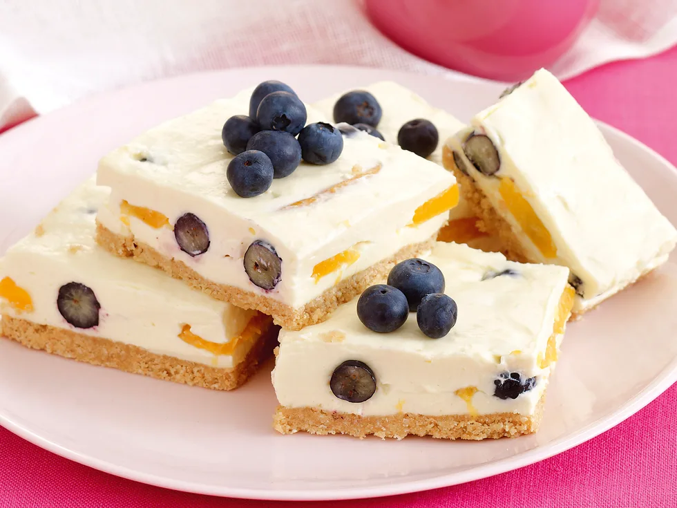 Peach and Blueberry Slice
