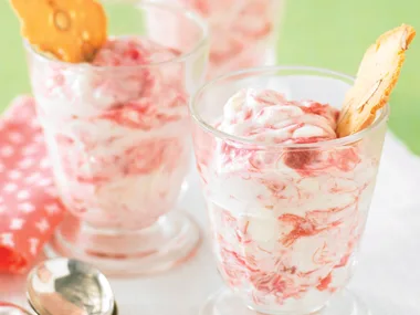 Rhubarb and Rosewater Fool