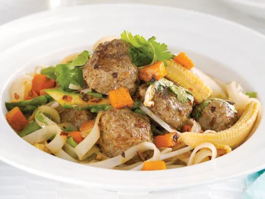 Five Spice Meatballs with Noodles