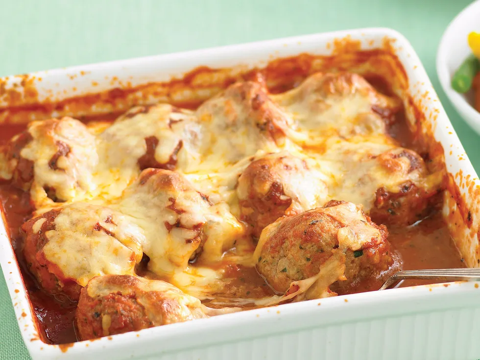 Italian baked meatballs