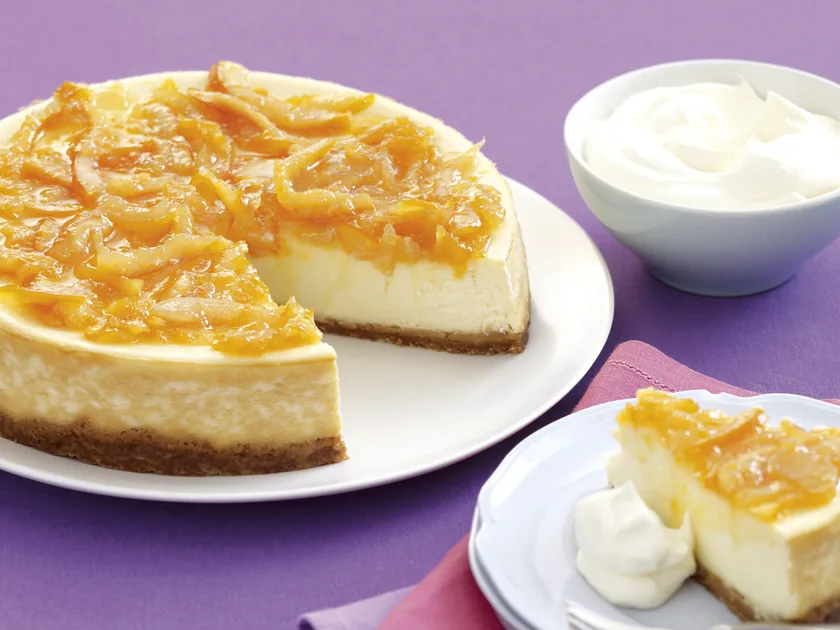 Orange and ginger marmalade cheesecake