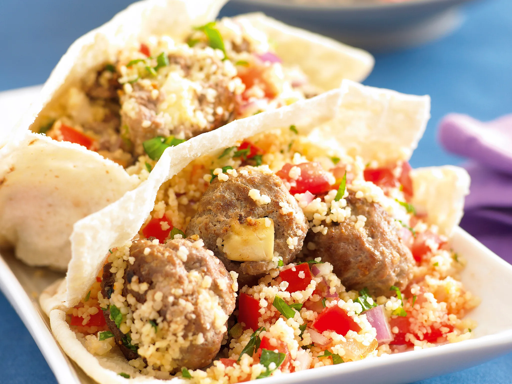 Meatballs 5 ways - Fetta - stuffed meatballs