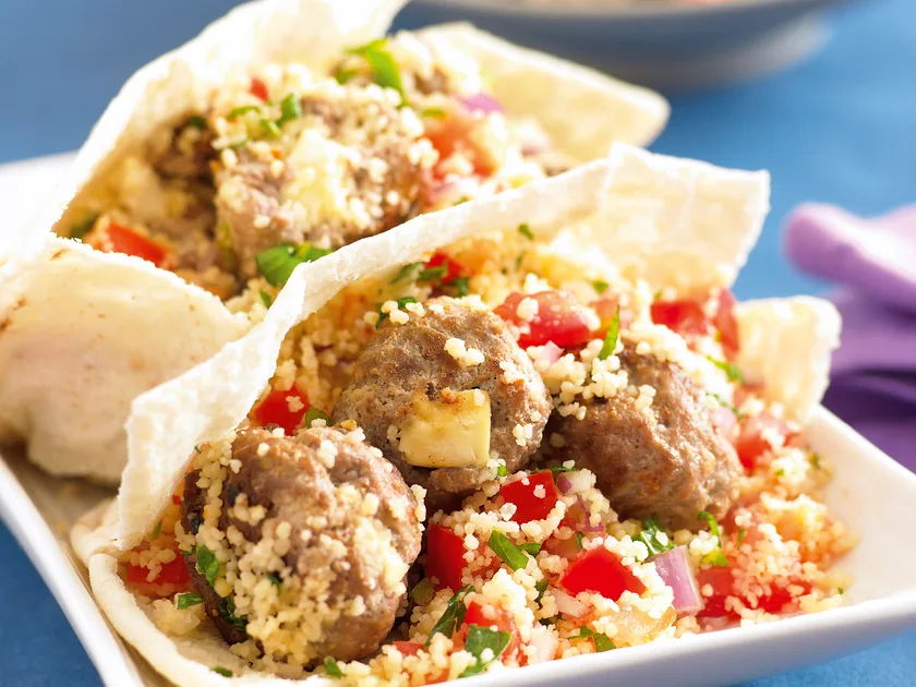 Feta-stuffed meatballs