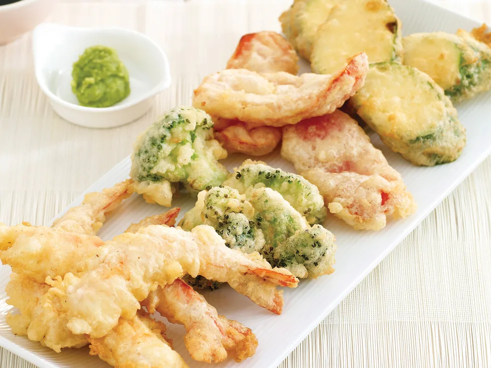 Orient express - Tempura vegies and prawns