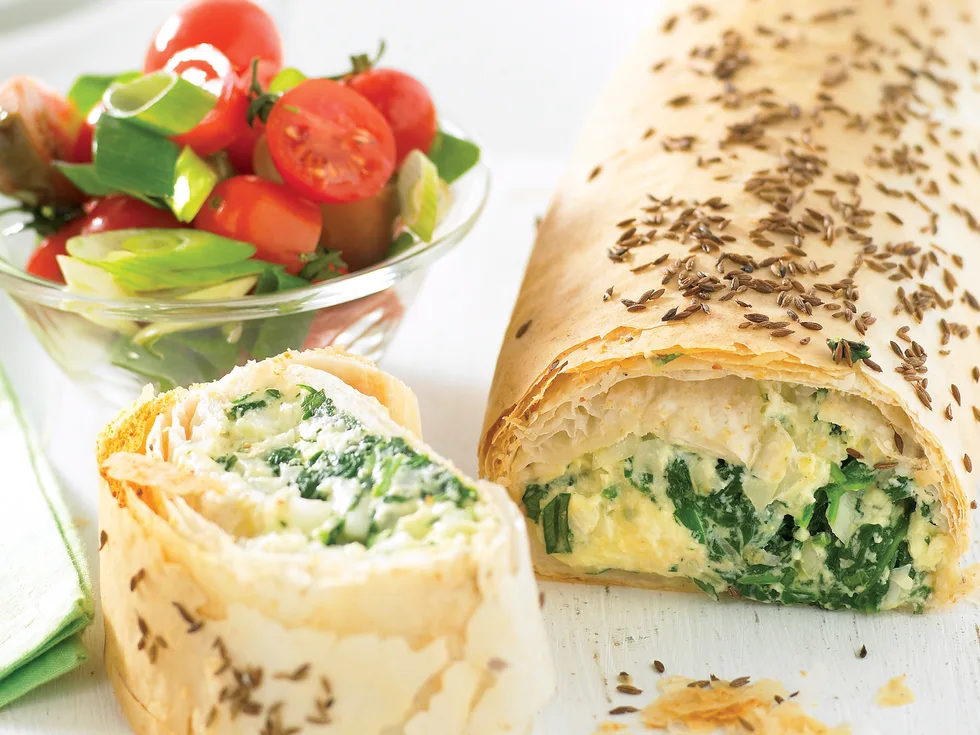 Pastries of plenty - Spinach and ricotta strudel