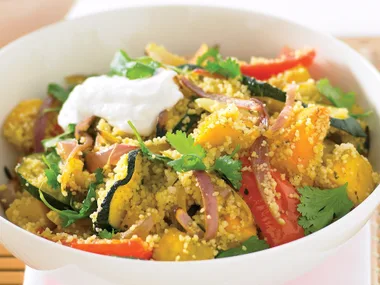 Power pack - Vegie coucous with tahini yogurt
