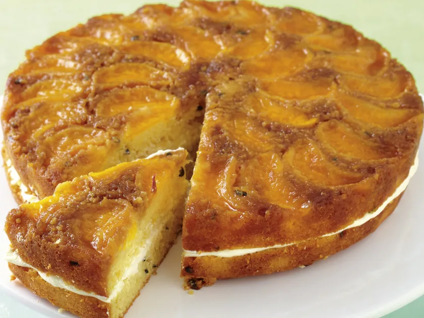 Mandarin and passionfruit cake