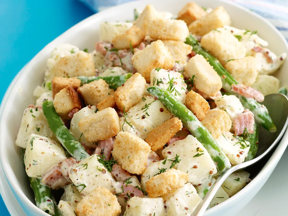 Quick - smart ideas - Crunchy potato and bacon salad