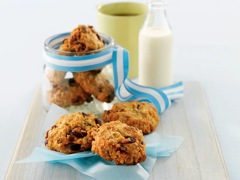 Crunchy oat cookies