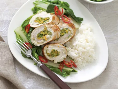 Ready steady cook - orange turkey with choy sum