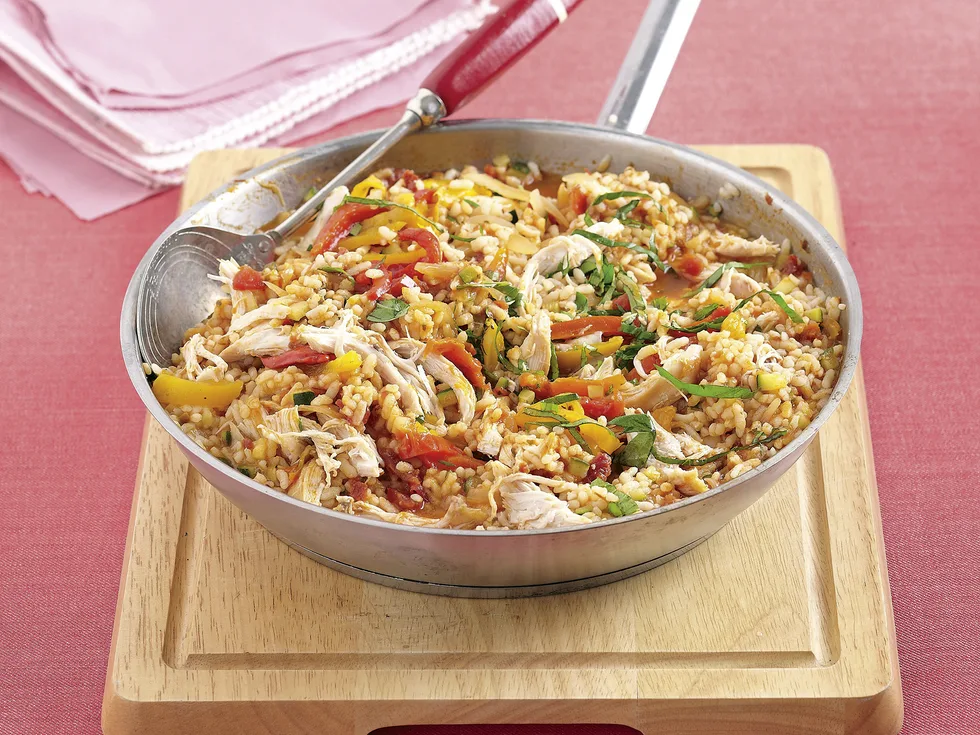 Rice to the rescue - Chicken and sun-dried tomato risotto