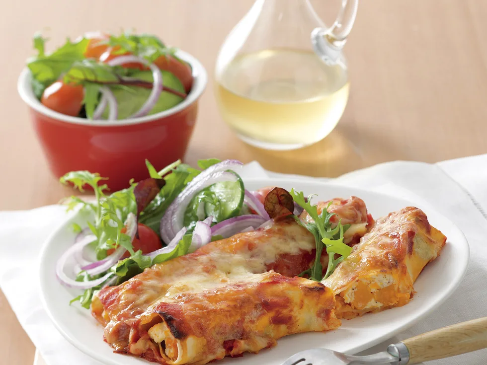 Roll out dinner - Spinach, Pumpkin and Ricotta Cannelloni
