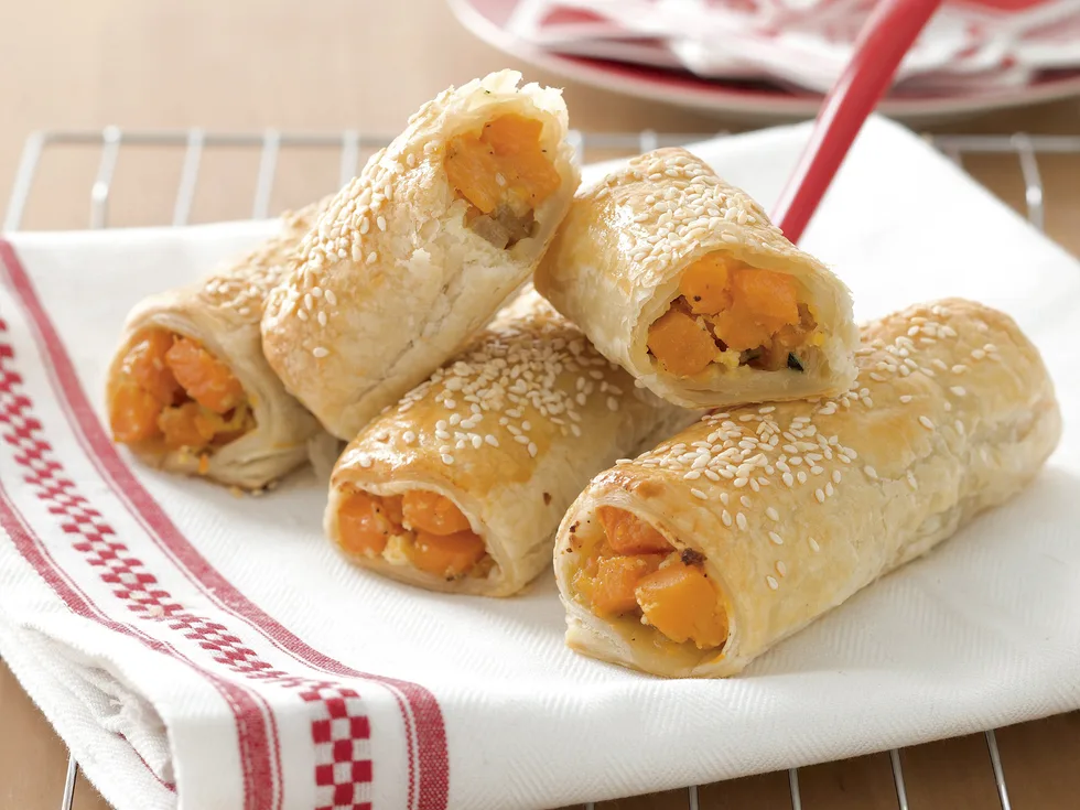 Roll out dinner - Vegie and Fetta rolls
