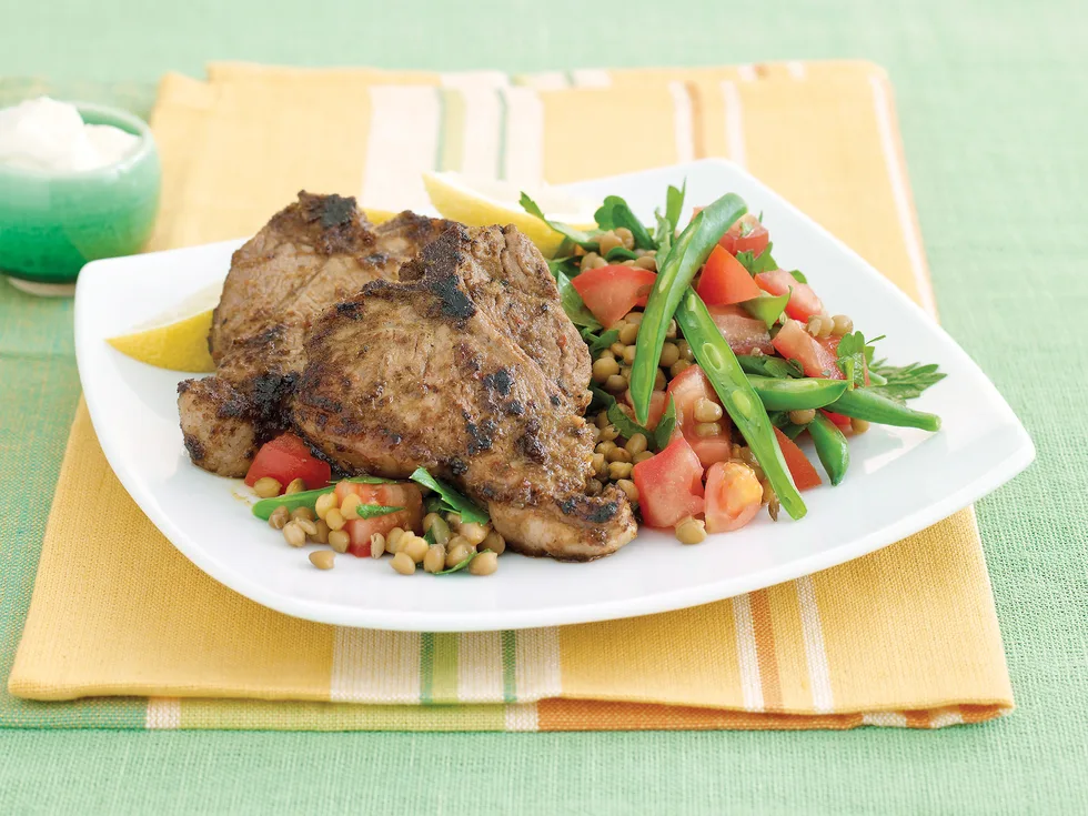 Save in the side - Chermoulla lamb with beans