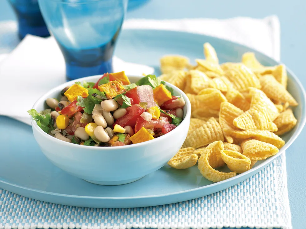 Side Kicks - bean corn and pumpkin salsa