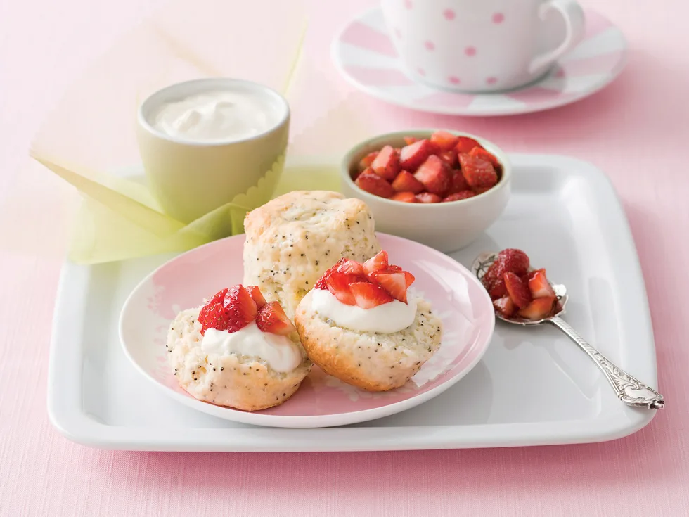 Smooth finish - Lemon Poppyseed Scones