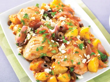Stove-top dinners - Tomato chicken with fetta