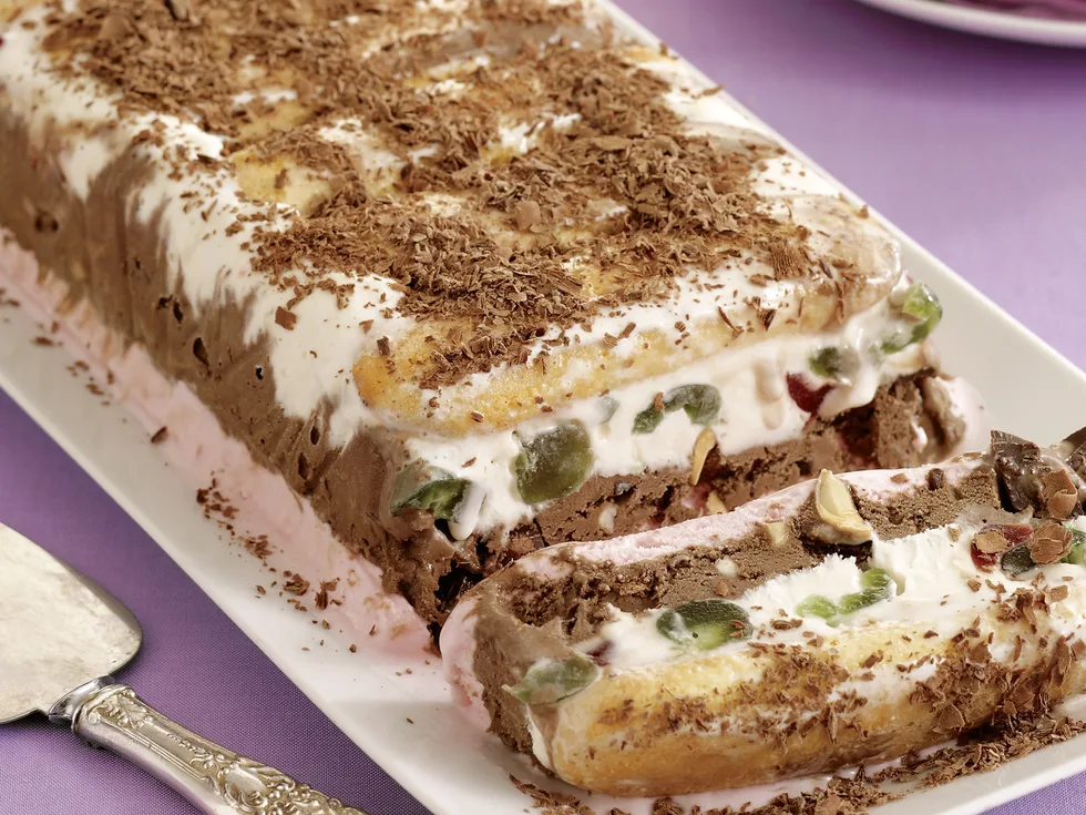Take a tub of ice-cream - Cassata log