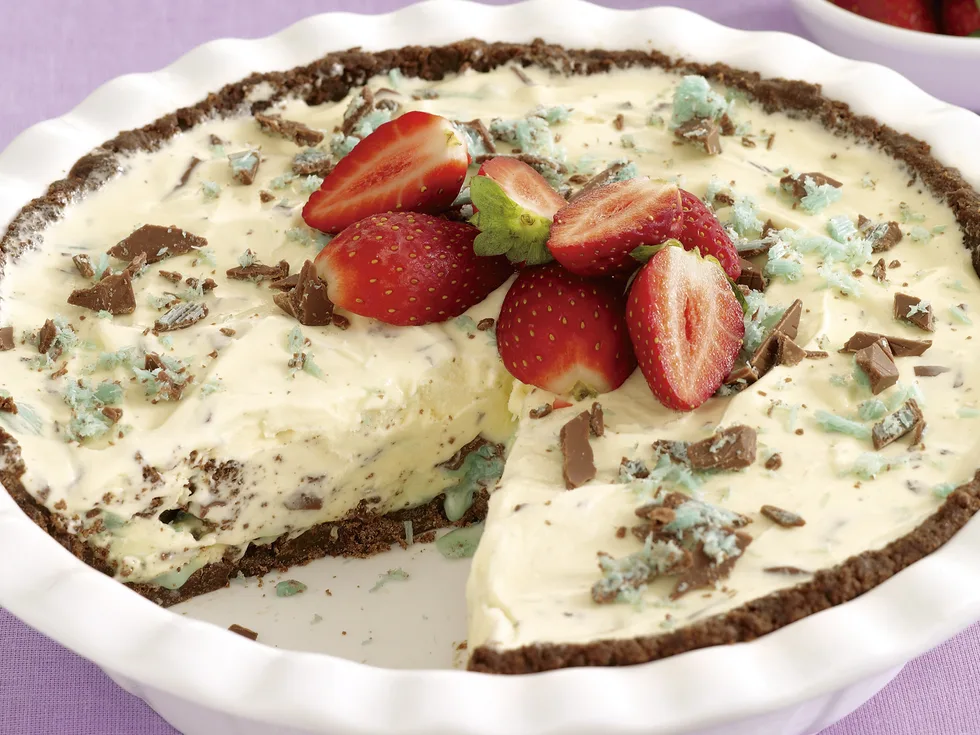 Take a tub of ice-cream - choc mint ice-cream pie