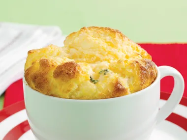 Take and egg - Pumpkin and thyme souffle