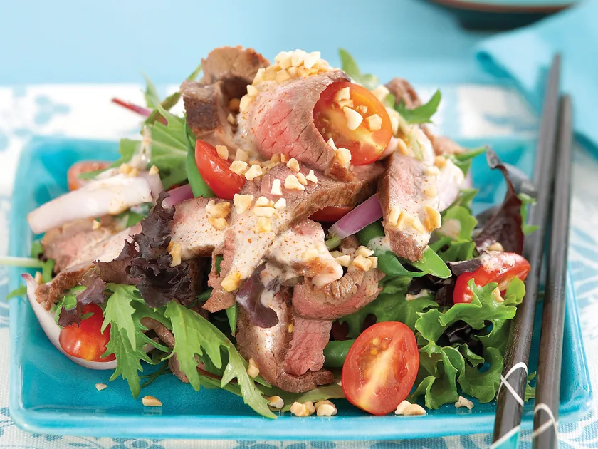 Beef and peanut salad