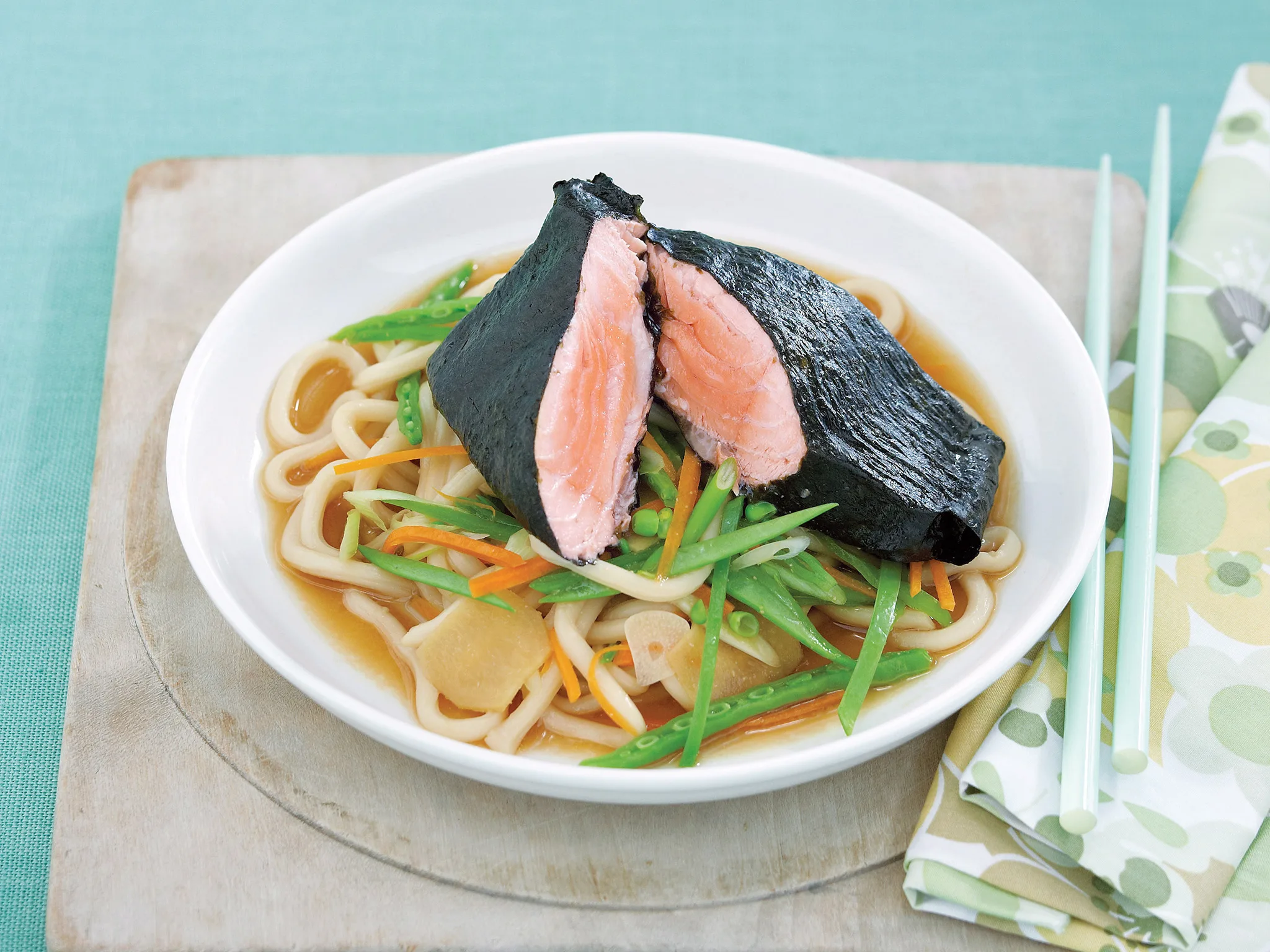 Nori Salmon and Noodles