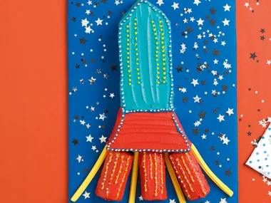 Blast Off Rocket Cake