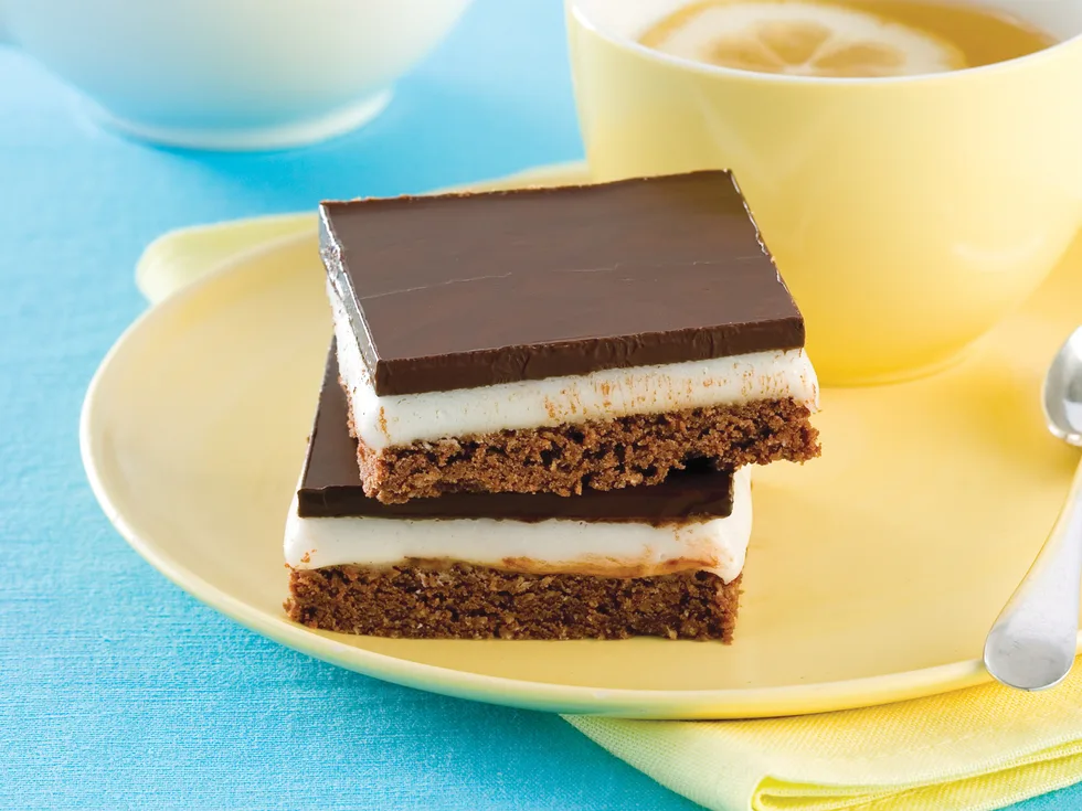 Chocolate Peppermint Slice