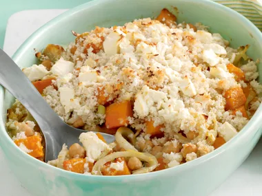 Chickpea, Pumpkin and Fetta Gratin
