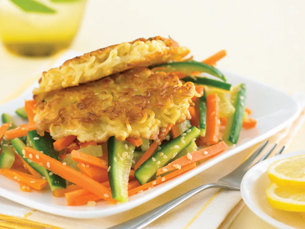 Cheese Noodle Fritters
