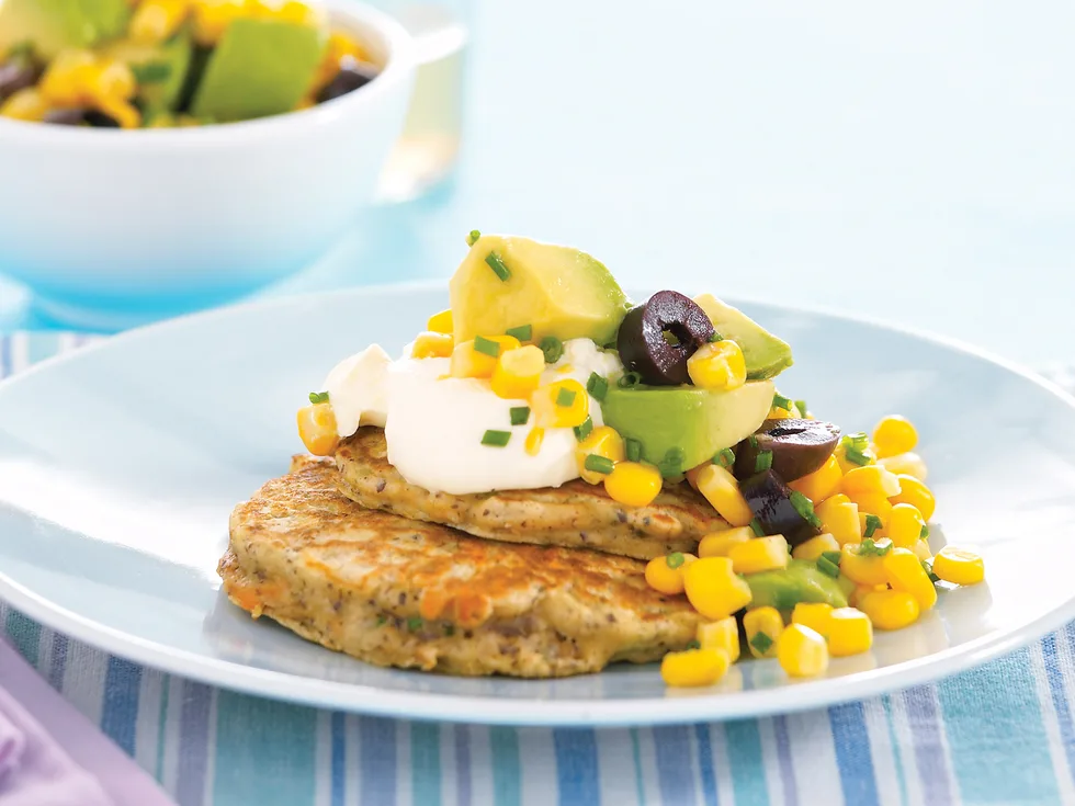 Hazelnut Pancakes with Salsa