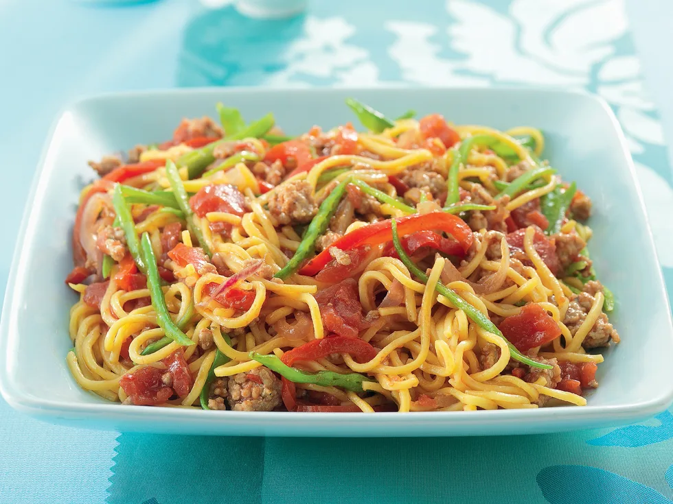 Chilli Pork with Noodles