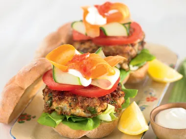 Green Curry Fish Burgers