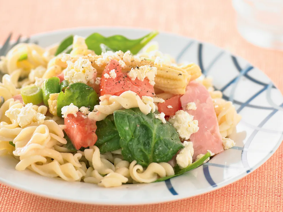 Ham and Corn Pasta Salad
