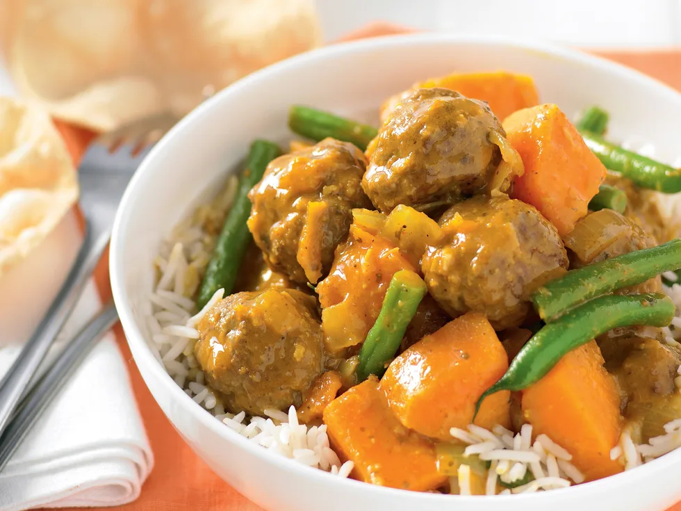 Weekly Meal Planner - Budget Meals - Lamb Meatball Curry