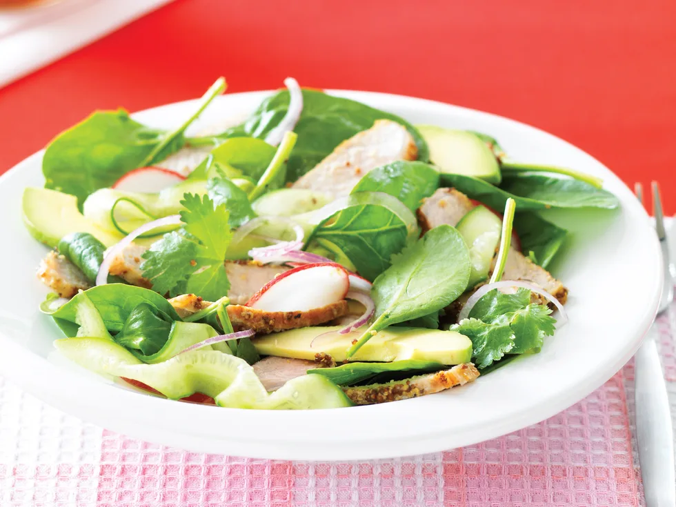 Weekly Meal Planner - Budget Meals - Mustard Pork Salad