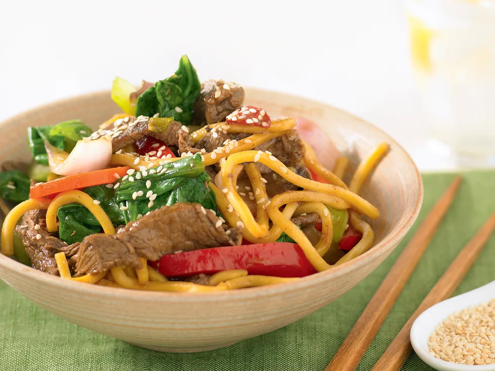 Soy Beef Stir-fry with Noodles